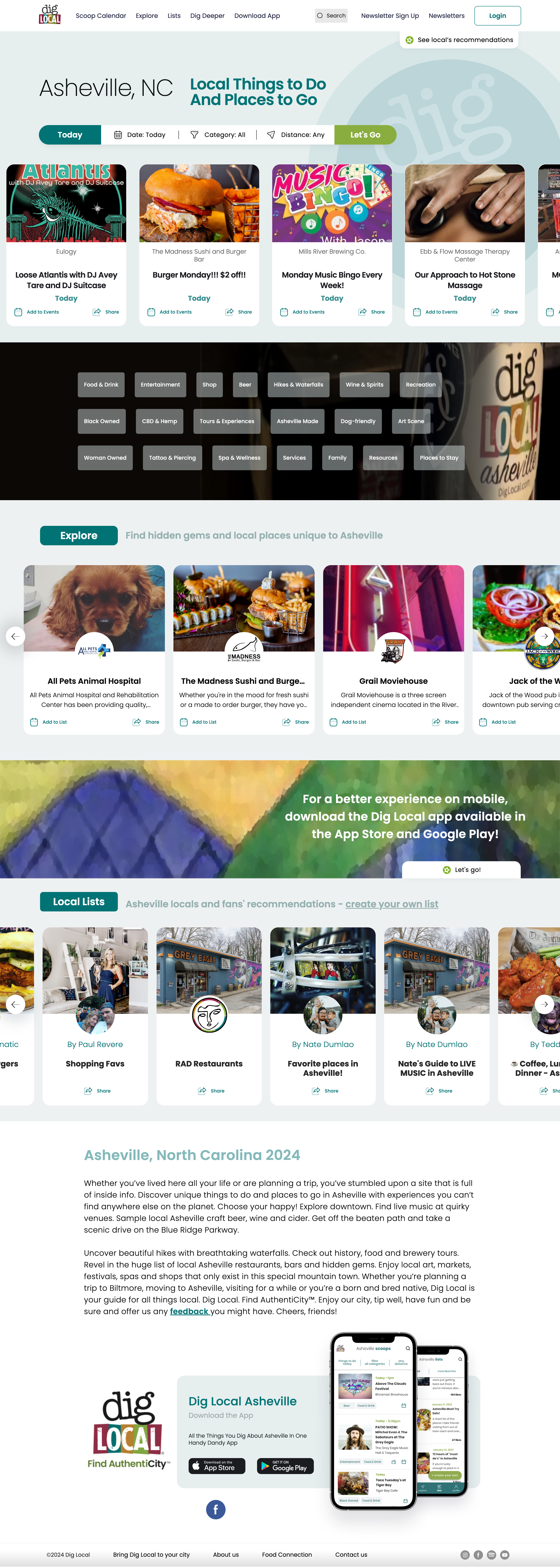 Dig Local product preview